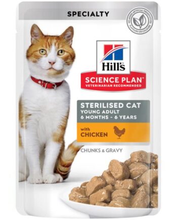 Hills Kısırlaştırılmış Tavuklu Kedi Pouch Konserve 85 Gr