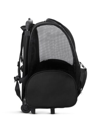 Cattie Portbag Tekerlekli Kedi Köpek Taşıma Çantası 20x30x40 cm Siyah
