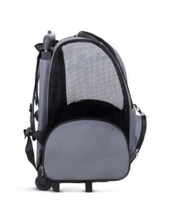 Cattie Portbag Tekerlekli Kedi Köpek Taşıma Çantası 20x30x40 cm Gri