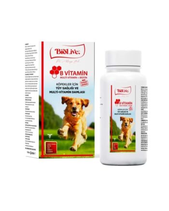 Biolive Köpekler İçin B Vitamin+Multivitamin Tüy Sağlığı Likit Vitamin 100ml