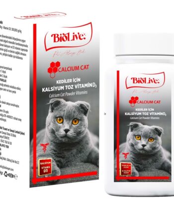 Biolive Kediler İçin Kalsiyum Toz Vitamin 100gr