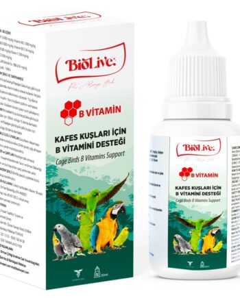 Biolive B-Vitamin Kuşlar İçin Tüy Döküm Desteği 50ml