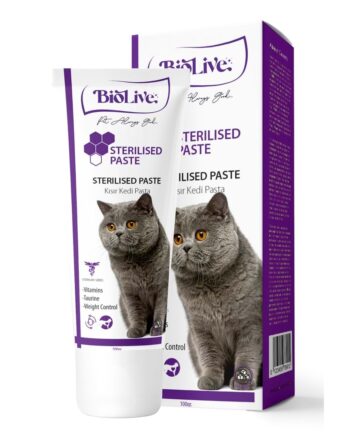 Biolive Sterlized Kısır Kediler İçin Tüy Yumağı Önleyici ve Vitamin Paste 100gr