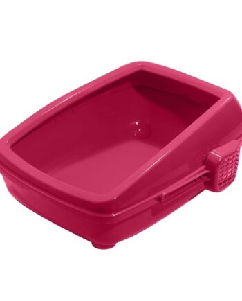 Açık Kedi Tuvalet Kum Kabı 17*37*50 cm Pembe