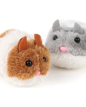 Polo Kedi Oyuncağı Tombul Fare Gri-Beyaz Kahve-Beyaz 6 cm