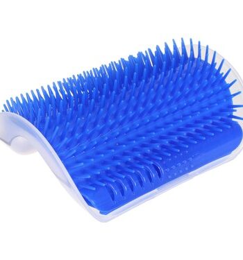 Self Groomer Kedi Otlu Kedi Duvara ve Masaya Monte Kedi Fırçası Mavi
