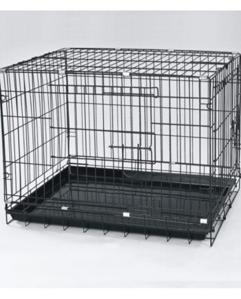 Dayang Kedi Köpek Kafesi Metal 78x48x55 cm Siyah