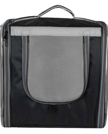 Markapet Çift Cam Kedi Köpek Taşıma Çantası 32x40x42 cm Siyah