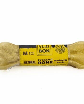 Delibon 15cm Deri Köpek Çiğneti Pres Kemik 1x15cm Natural