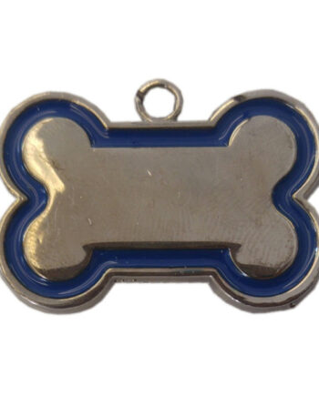 Kemik Şekilli Kedi Köpek İsimlik Aksesuar 2*3 cm Mavi