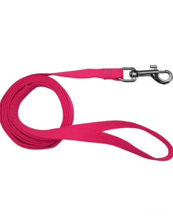 Dokuma Köpek Gezdirme Kayışı 1 cm * 120 cm Pembe