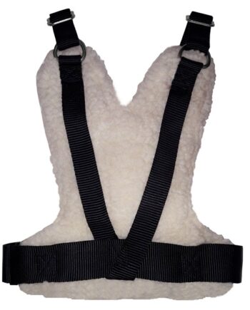 Peluş Köpek Göğüs Tasması 48-75 cm * 56-100 cm Beyaz Large