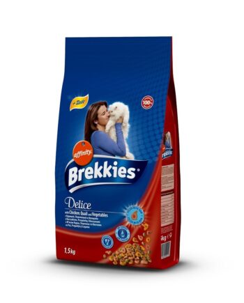 Brekkies Delice Meat Tavuklu Bıldırcınlı Sebzeli Mama 1,5 Kg