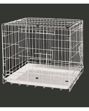 Dayang Kedi Köpek Kafesi Metal 61*44*50 cm Beyaz