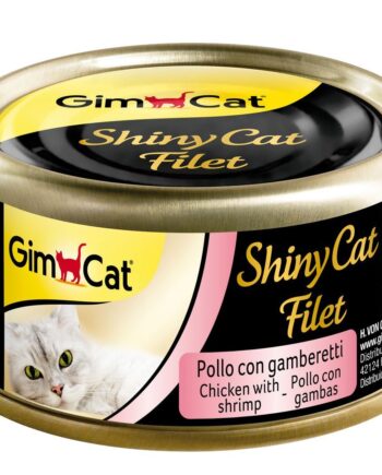 Gimcat Shinycat Fileto Tavuk Karidesli Konserve Kedi Maması 70 gr