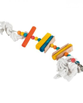 Loofah Doğal Ahşap Kuş Oyuncağı 35 CM