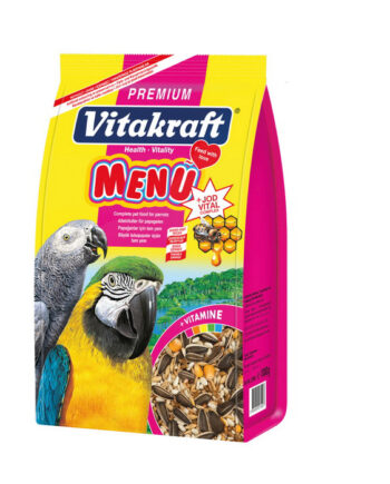 Vitakraft Menu Pre+Jodvıt Premium Papağan Yemi 1000 Gr