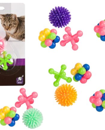 Karlie Kauçuk Kedi Oyuncaklari 4Cm 3Lü