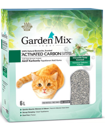 Garden Mix Aktif Karbonlu Sabun Kokulu Kedi Kumu 6 lt