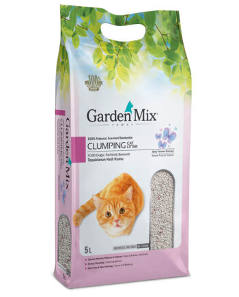 Gardenmix Bebek Pudralı Bentonit Kedi Kumu 5 Lt