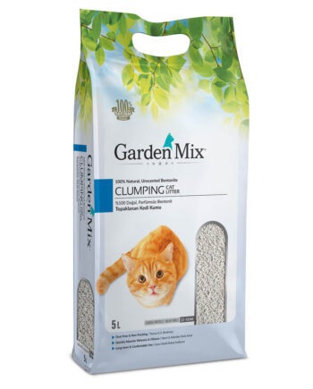 Gardenmix Kalın Taneli Parfümsüz Bentonit Kedi Kumu 5 Lt