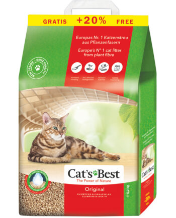 Cats Best Original Kedi Kumu Topaklaşan 10 + 2 Litre (5,2 KG)