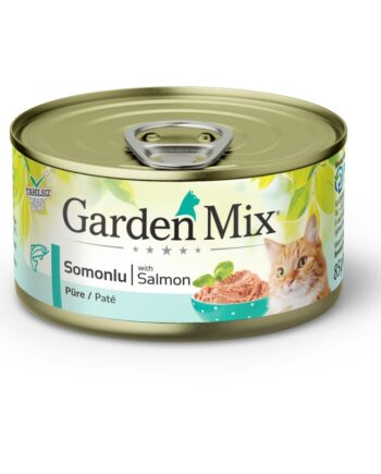 Gardenmix Kıyılmış Somonlu Tahılsız Konserve Kedi Maması 85g