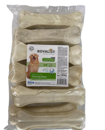 Royalist Beyaz Press Köpek Çiğneme Kemik 6,5'' (17 Cm) 10 Adet XL 1050 gr