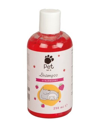 Strawberry Çilek Aromalı Kedi ve Köpek Şampuanı 250 ml Kırmızı