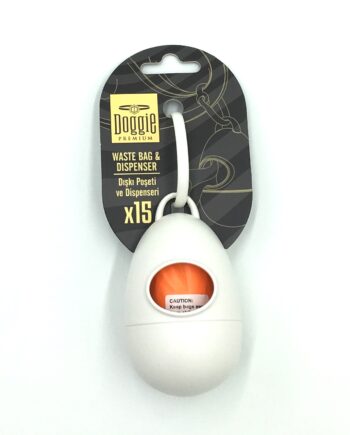 Doggie Köpek Dışkı Poşet Taşıma Aparatı 5*7 cm Beyaz
