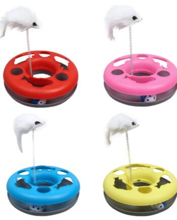 Hareketli Fareli Kedi Avcı Oyuncak Çemberi 22cm