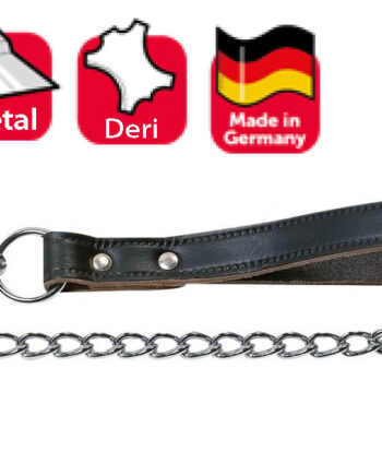 Karlie Deri Sapli Zincir Uzatma 100Cm/3Mm Siyah