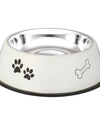Oripet Pati Desenli Çelik Köpek Mama Su Kabi 64 Oz ( 2 L )