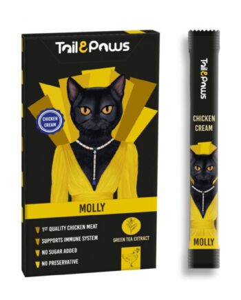 Tail & Paws MOLLY Tavuklu Şekersiz Krema Kedi Ödül Maması 15gr (5'li)
