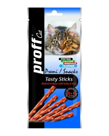 Proff Cat Hindi Etli Ve Mayalı Kedi Ödül Çubukları 6'lı Sticks