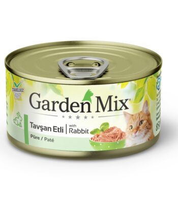 Gardenmix Kıyılmış Tavşanetli Tahılsız Konserve Kedi Maması 85g