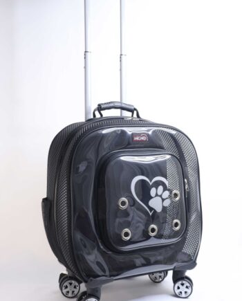 Markapet Prestige Model Tekerlekli Kedi Köpek Taşıma Çantası 42 x 40 x 22 cm Siyah 15 kg