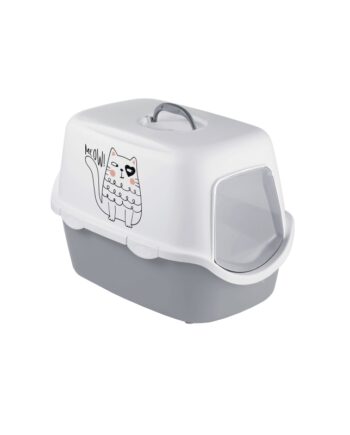 Stefanplast Cathy Grıffe Gri/beyaz Kedi Tuvaleti 56x40x40cm