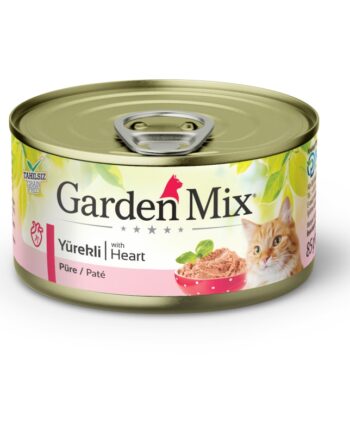 Gardenmix Kıyılmış Yürekli Tahılsız Konserve Kedi Maması 85g