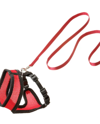 Karlie Kedi Göğüs Tasması 30 Cm Siyah/Kırmızı Göğüs 36-48 cm