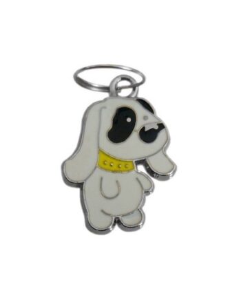 Köpek Tasma Aksesuarı Tasmalı Köpek 1.5×2.5 cm Beyaz
