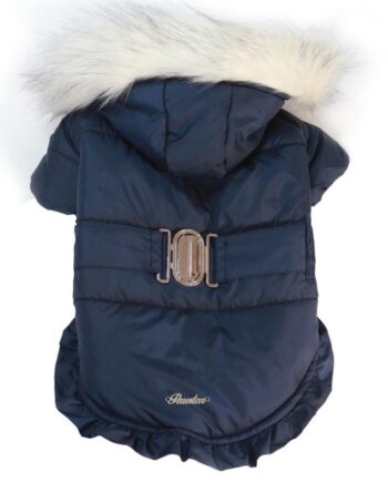 Angel Coat Navy Küçük Irk Kapşonlu Mont Yağmurluk Large