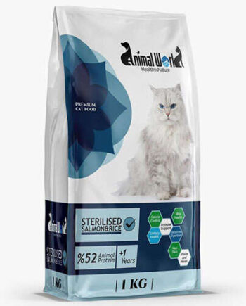Animal World Sterilised Somonlu Kısırlaştırılmış Kedi Maması 1 Kg