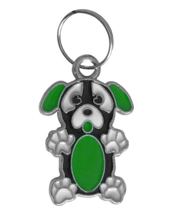 Köpek Tasma Aksesuarı Şaşkın Köpek 1.5×2.5 cm Yeşil