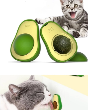 Avokado Şeklinde Catnipli Doğal Kedi Yalama Topu 6 Cm