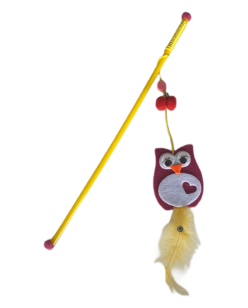 Markapet Plastik Saplı Kedi Oltası Renkli Model 42 cm