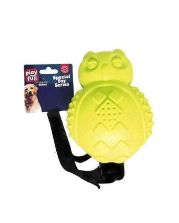 Playfull Sesli Lüx Baykuş Köpek Eğitim Oyuncağı 30x10 Cm Sarı