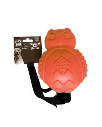Playfull Sesli Lüx Baykuş Köpek Eğitim Oyuncağı 30x10 Cm Turuncu