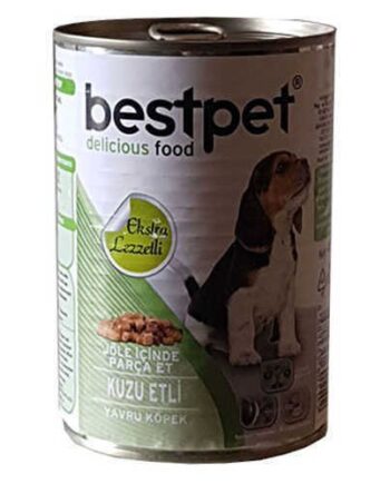 Bestpet Jöle İçinde Parça Etli Kuzulu Konserve Yavru mama 400 gr