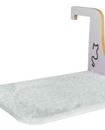 Ahşap Kedi Kalorifer Peteği Radyatör Yatağı 32 cm x 50 cm Beyaz ( 15 kg )